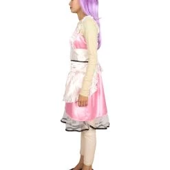 HPO Adult Women's Sexy French Maid Uniform Costume | Light Pink Cosplay Costume