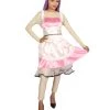 HPO Adult Women's Sexy French Maid Uniform Costume | Light Pink Cosplay Costume