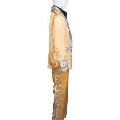 HPO Adult Men's Satin Costume | Gold Cosplay Costume