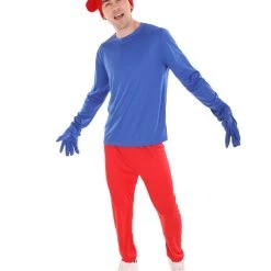HPO Men's Cosplay Blue Costume | Blue Red Color