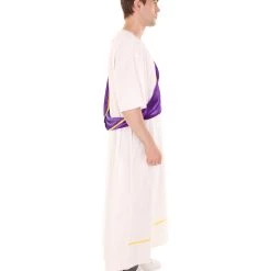 HPO Adult Men's Historical Costume | White And Purple Cosplay Costume
