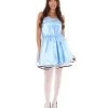 HPO Adult Women's 50s Prom Dress Costume | Medium Blue Cosplay Costume