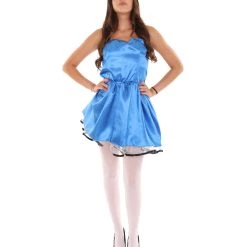 HPO Adult Women's 50s Prom Dress Costume | Royal Blue Cosplay Costume
