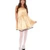 HPO Adult Women's 50s Prom Dress Costume | Gold Cosplay Costume