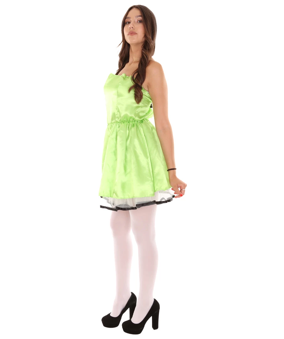 HPO Adult Women's 50s Prom Dress Costume | Lime Cosplay Costume