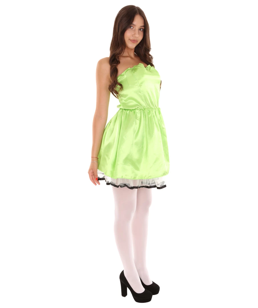 HPO Adult Women's 50s Prom Dress Costume | Lime Cosplay Costume