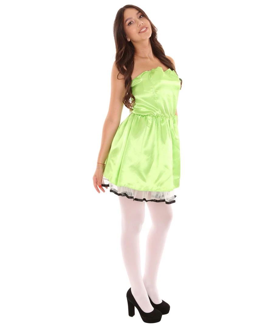 HPO Adult Women's 50s Prom Dress Costume | Lime Cosplay Costume