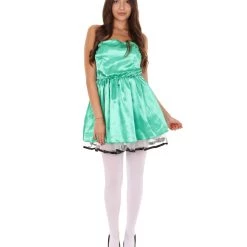 HPO Adult Women's 50s Prom Dress Costume | Green Cosplay Costume