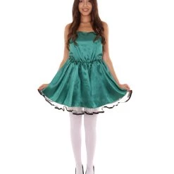 HPO Adult Women's 50s Prom Dress Costume | Dark Green Cosplay Costume