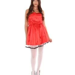 HPO Adult Women's 50s Prom Dress Costume | Red Cosplay Costume