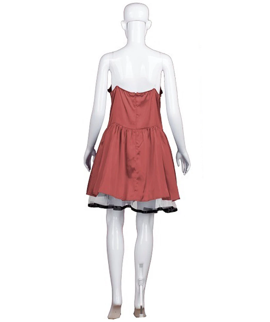 HPO Adult Women's 50s Prom Dress Costume | Dark Red Cosplay Costume