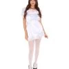 HPO Adult Women's Traditional Maid Uniform Costume | Light Blue Cosplay Costume