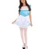 HPO Adult Women's Traditional Maid Uniform Costume | Lake Blue Cosplay Costume