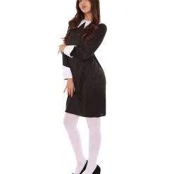 HPO Adult Women's Wednesday Costume | Black Cosplay Costume