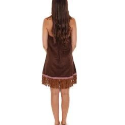HPO Adult Women's Indian Costume | Brown Cosplay Costume