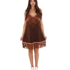 HPO Adult Women's Indian Costume | Brown Cosplay Costume