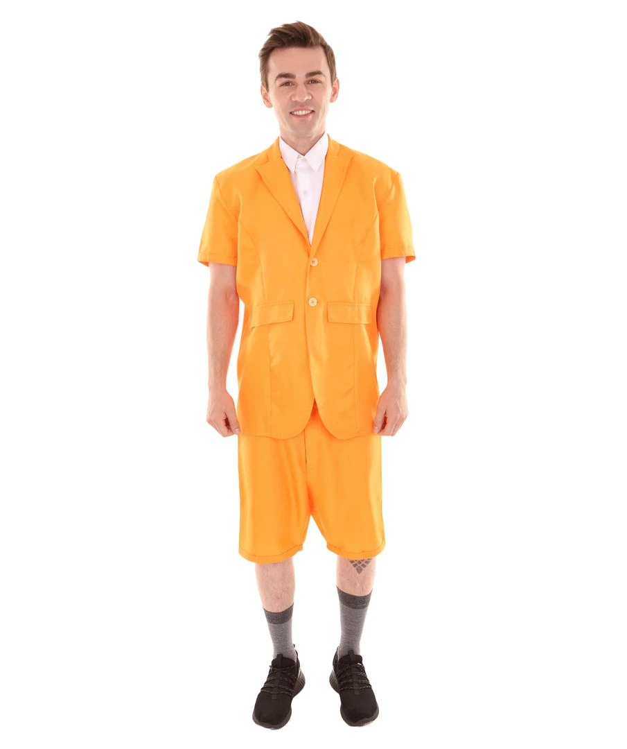 HPO Adult Men's Classic-Fit Hombre 90'S Costume | Yellow Cosplay Costume