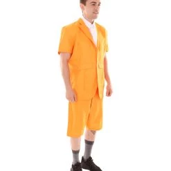 HPO Adult Men's Classic-Fit Hombre 90'S Costume | Yellow Cosplay Costume