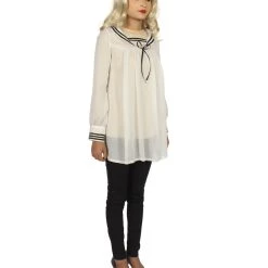 HPO Adult Women's Long Sleeve Shift Dress Costume | Gray Cosplay Costume