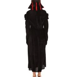 HPO Adult Women's Queen Of Vampires Costume | Black & Red Halloween Costume