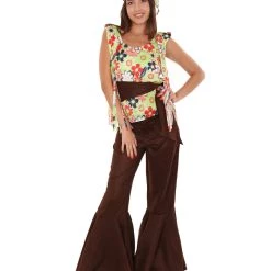 HPO Adult Women's 70's Hippie Costume | Multi Cosplay Costume