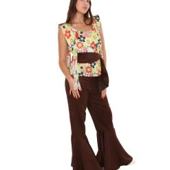 HPO Adult Women's 70's Hippie Costume | Multi Cosplay Costume