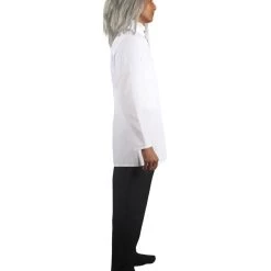 HPO Adult Men's Mad Scientist Costume | Black & White Halloween Costume