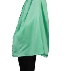 HPO Kids Child's Superhero Party Cape With Mask Set Costume | Green Cosplay Costume