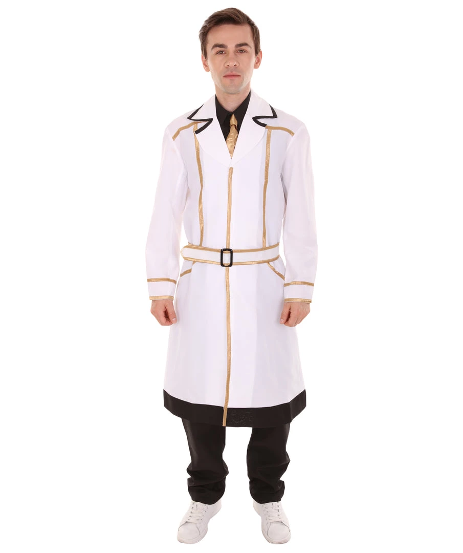 HPO Adult Men's Kaneki Ken Tokyo Ghoul:Re Uniform Outfit Costume | White & Black Cosplay Costume