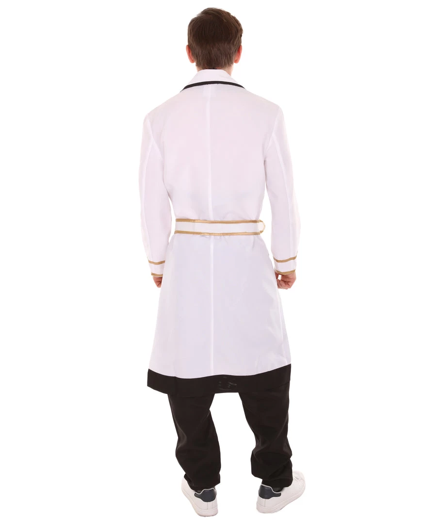 HPO Adult Men's Kaneki Ken Tokyo Ghoul:Re Uniform Outfit Costume | White & Black Cosplay Costume