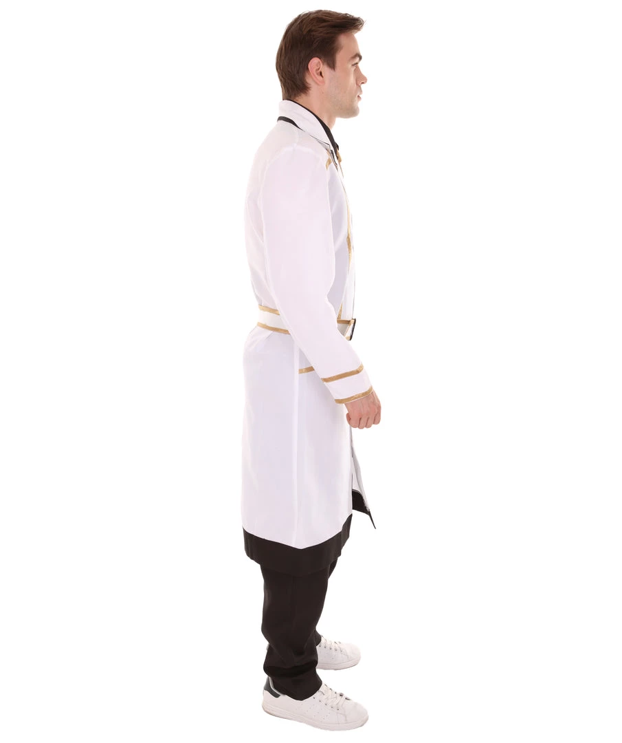 HPO Adult Men's Kaneki Ken Tokyo Ghoul:Re Uniform Outfit Costume | White & Black Cosplay Costume