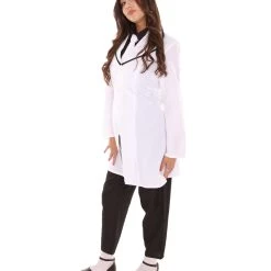 HPO Adult Women's Doctor Costume | Black & White Cosplay Costume