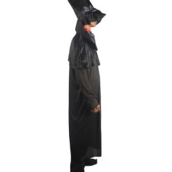 HPO Adult Men's Ghost Gaming Costume | Black Halloween Costume