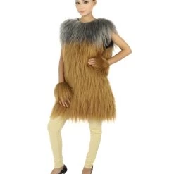 HPO Adult Women's Hairy Warrior Ape Military Leader Resistance Fighter Unisex Costume | Multiple Color Options Cosplay Costume