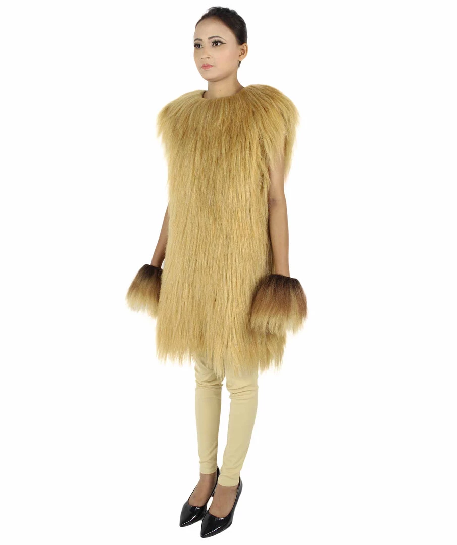 HPO Adult Women's Hairy Warrior Ape Military Leader Resistance Fighter Unisex Costume | Multiple Color Options Cosplay Costume