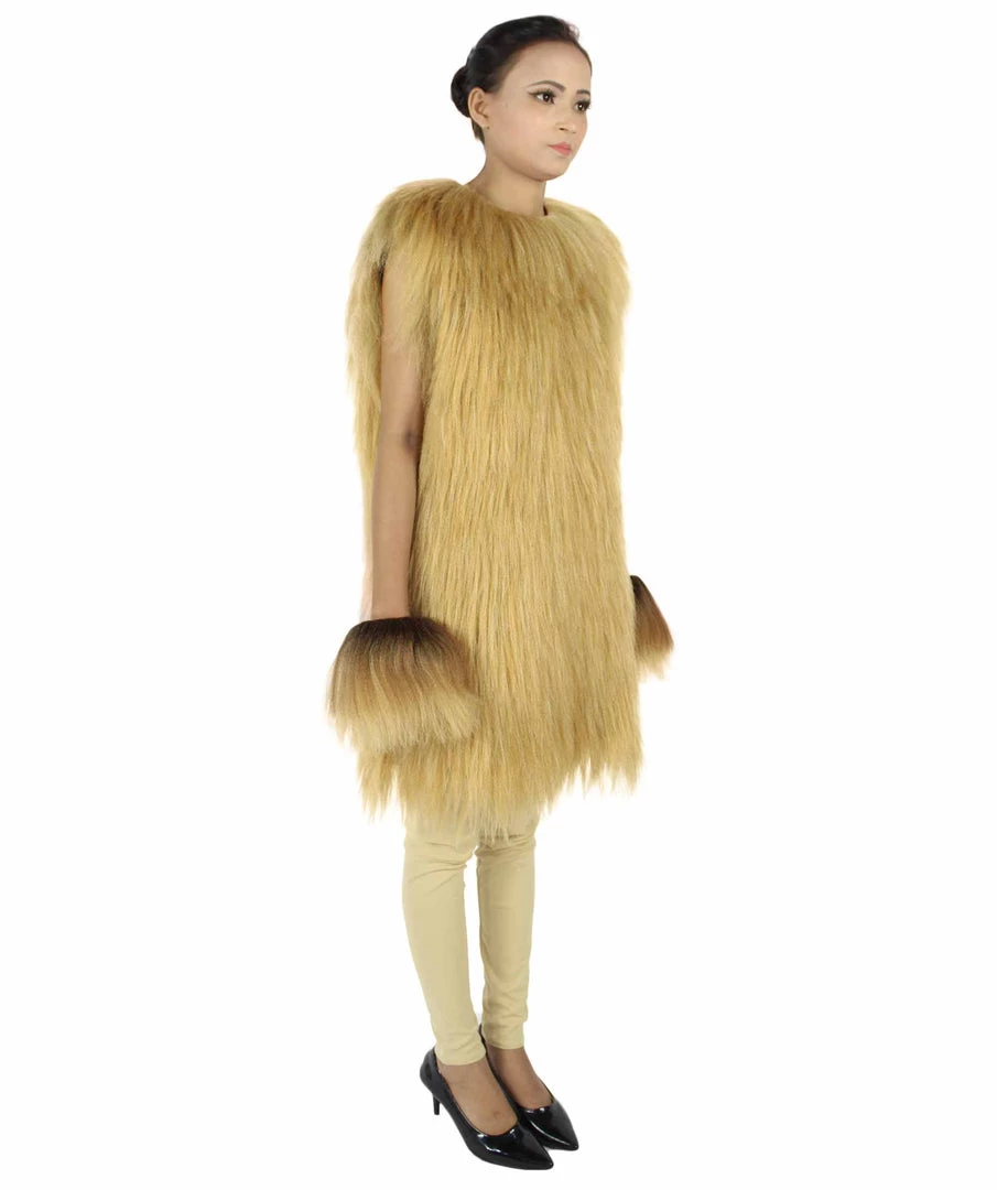 HPO Adult Women's Hairy Warrior Ape Military Leader Resistance Fighter Unisex Costume | Multiple Color Options Cosplay Costume