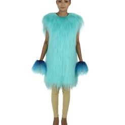 HPO Adult Women's Hairy Warrior Ape Military Leader Resistance Fighter Unisex Costume | Multiple Color Options Cosplay Costume