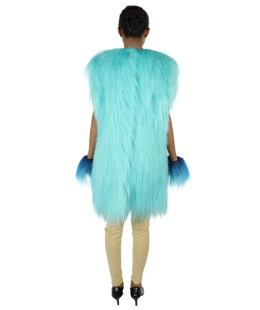 HPO Adult Women's Hairy Warrior Ape Military Leader Resistance Fighter Unisex Costume | Multiple Color Options Cosplay Costume