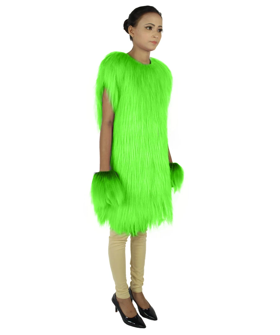 HPO Adult Women's Hairy Warrior Ape Military Leader Resistance Fighter Unisex Costume | Multiple Color Options Cosplay Costume