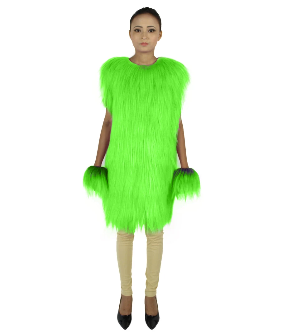 HPO Adult Women's Hairy Warrior Ape Military Leader Resistance Fighter Unisex Costume | Multiple Color Options Cosplay Costume