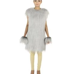 HPO Adult Women's Hairy Warrior Ape Military Leader Resistance Fighter Unisex Costume | Multiple Color Options Cosplay Costume