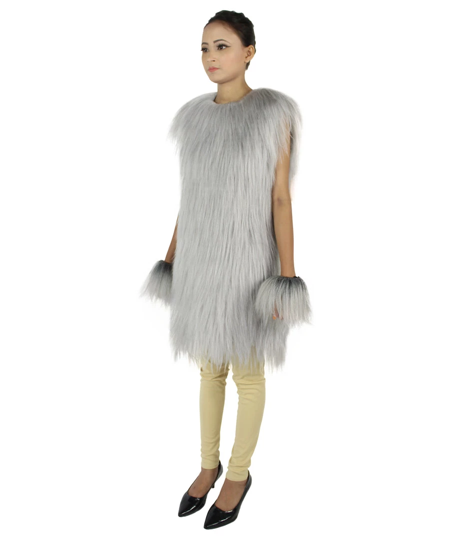 HPO Adult Women's Hairy Warrior Ape Military Leader Resistance Fighter Unisex Costume | Multiple Color Options Cosplay Costume