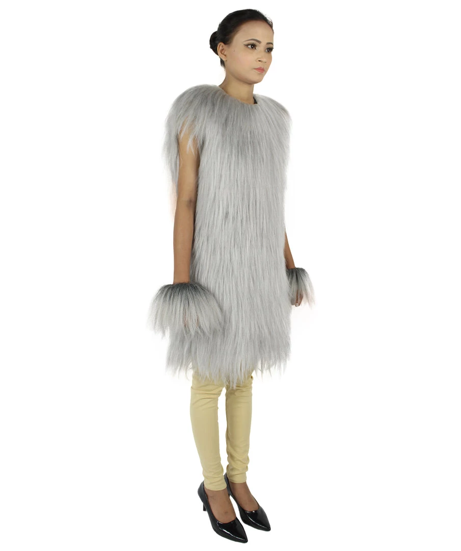 HPO Adult Women's Hairy Warrior Ape Military Leader Resistance Fighter Unisex Costume | Multiple Color Options Cosplay Costume