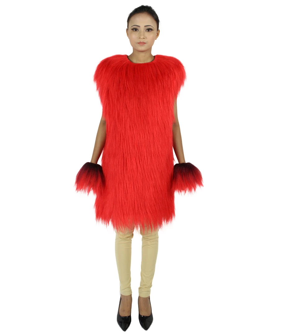 HPO Adult Women's Hairy Warrior Ape Military Leader Resistance Fighter Unisex Costume | Multiple Color Options Cosplay Costume