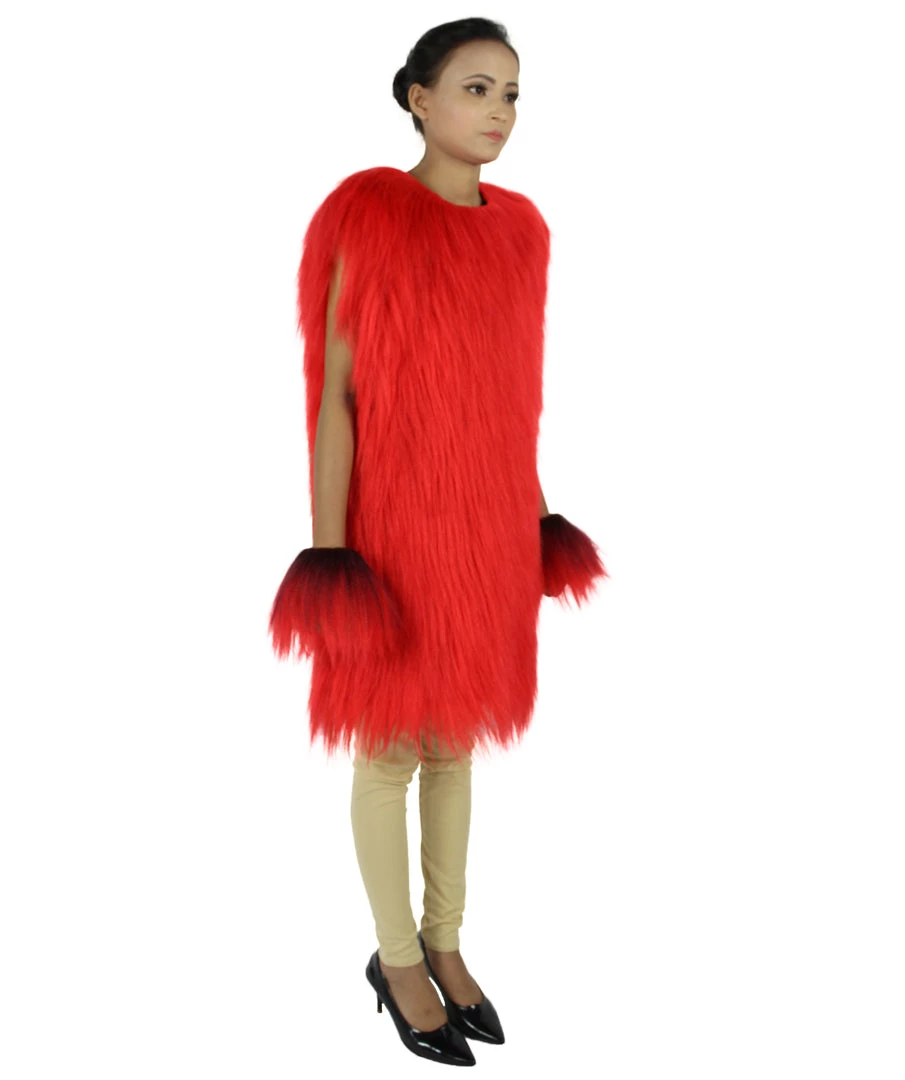 HPO Adult Women's Hairy Warrior Ape Military Leader Resistance Fighter Unisex Costume | Multiple Color Options Cosplay Costume