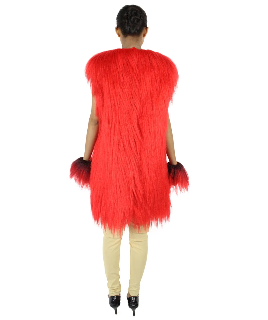 HPO Adult Women's Hairy Warrior Ape Military Leader Resistance Fighter Unisex Costume | Multiple Color Options Cosplay Costume