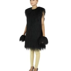 HPO Adult Women's Hairy Warrior Ape Military Leader Resistance Fighter Unisex Costume | Multiple Color Options Cosplay Costume