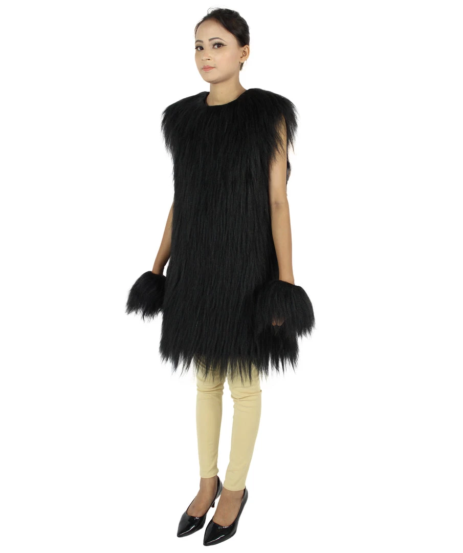 HPO Adult Women's Hairy Warrior Ape Military Leader Resistance Fighter Unisex Costume | Multiple Color Options Cosplay Costume