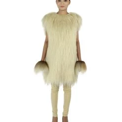 HPO Adult Women's Hairy Warrior Ape Military Leader Resistance Fighter Unisex Costume | Multiple Color Options Cosplay Costume