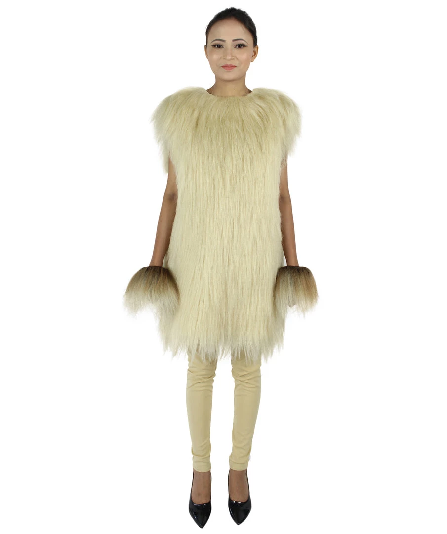 HPO Adult Women's Hairy Warrior Ape Military Leader Resistance Fighter Unisex Costume | Multiple Color Options Cosplay Costume